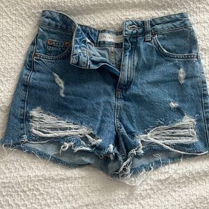 Top shop jean shorts